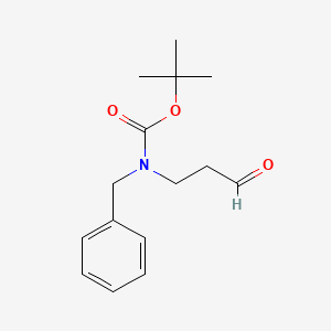molecular formula C15H21NO3 B14342692 Carbamic acid, (3-oxopropyl)(phenylmethyl)-, 1,1-dimethylethyl ester CAS No. 98014-77-8
