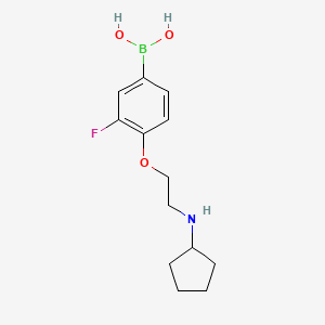 (4-(2-(Cyclopentylamino)ethoxy)-3-fluorophenyl)boronic acid