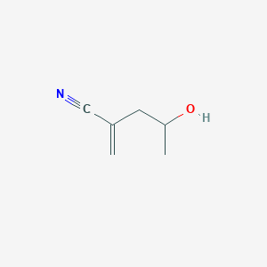 molecular formula C6H9NO B14342740 4-Hydroxy-2-methylidenepentanenitrile CAS No. 106011-27-2