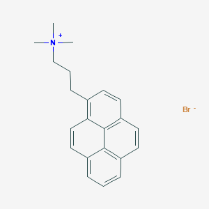 molecular formula C22H24BrN B14342745 N,N,N-Trimethyl-3-(pyren-1-yl)propan-1-aminium bromide CAS No. 105763-23-3