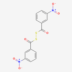 molecular formula C14H8N2O6S2 B14342747 Disulfide, bis(3-nitrobenzoyl) CAS No. 106274-98-0