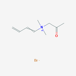 molecular formula C9H16BrNO B14342790 N,N-Dimethyl-N-(2-oxopropyl)buta-1,3-dien-1-aminium bromide CAS No. 105775-43-7