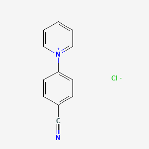 molecular formula C12H9ClN2 B14342824 1-(4-Cyanophenyl)pyridin-1-ium chloride CAS No. 100922-79-0