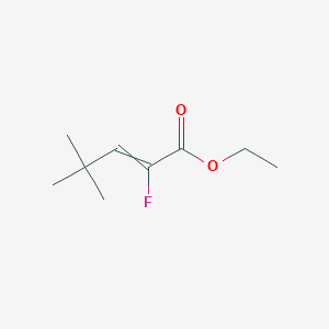 molecular formula C9H15FO2 B14342858 Ethyl 2-fluoro-4,4-dimethylpent-2-enoate CAS No. 101560-16-1