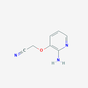 molecular formula C7H7N3O B14342864 [(2-Aminopyridin-3-yl)oxy]acetonitrile CAS No. 93765-23-2