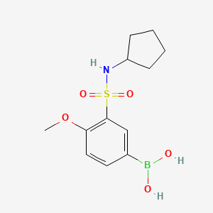 (3-(N-cyclopentylsulfamoyl)-4-methoxyphenyl)boronic acid