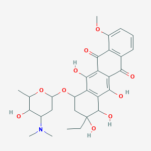 molecular formula C29H35NO10 B143429 4-O-Methylbetaclamycin T CAS No. 127676-54-4
