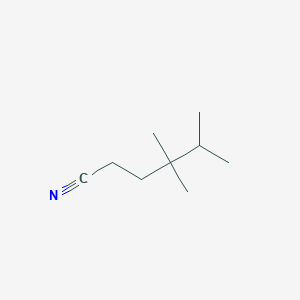 molecular formula C9H17N B14342904 4,4,5-Trimethylhexanenitrile CAS No. 99064-65-0