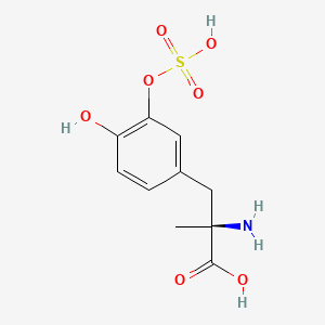 molecular formula C10H13NO7S B1434295 alpha-Methyldopa-3-0-sulfate CAS No. 72572-96-4