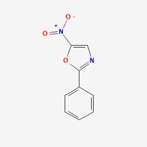 molecular formula C9H6N2O3 B14342992 5-Nitro-2-phenyl-1,3-oxazole CAS No. 92629-10-2