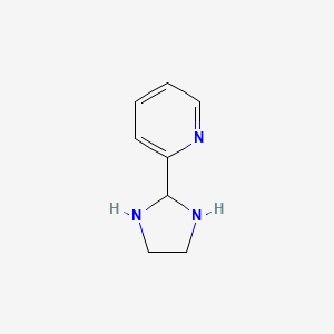molecular formula C8H11N3 B14343023 2-(Imidazolidin-2-yl)pyridine CAS No. 98114-03-5