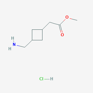 Methyl 2-[3-(aminomethyl)cyclobutyl]acetate hydrochloride