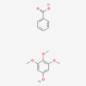molecular formula C16H18O6 B14343043 Benzoic acid;3,4,5-trimethoxyphenol CAS No. 93435-56-4
