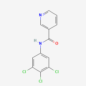 molecular formula C12H7Cl3N2O B14343048 N-(3,4,5-trichlorophenyl)pyridine-3-carboxamide CAS No. 92681-55-5