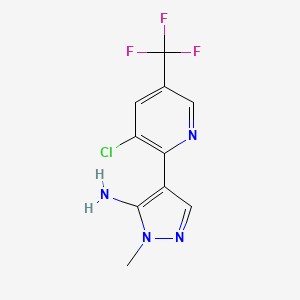 4-[3-chloro-5-(trifluoromethyl)pyridin-2-yl]-1-methyl-1H-pyrazol-5-amine