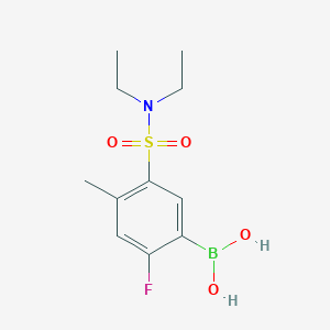 (5-(N,N-diethylsulfamoyl)-2-fluoro-4-methylphenyl)boronic acid