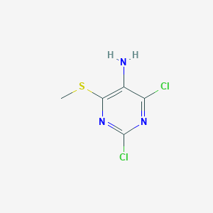 2,4-Dichloro-6-(methylthio)pyrimidin-5-amine