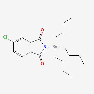 molecular formula C20H30ClNO2Sn B14343187 5-Chloro-2-(tributylstannyl)-1H-isoindole-1,3(2H)-dione CAS No. 94105-40-5