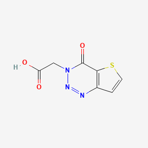 molecular formula C7H5N3O3S B1434320 2-(4-oxothieno[3,2-d][1,2,3]triazin-3(4H)-yl)acetic acid CAS No. 1707375-53-8