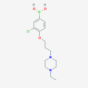 (3-Chloro-4-(3-(4-ethylpiperazin-1-yl)propoxy)phenyl)boronic acid