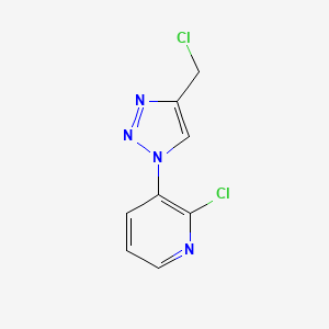 2-chloro-3-(4-(chloromethyl)-1H-1,2,3-triazol-1-yl)pyridine