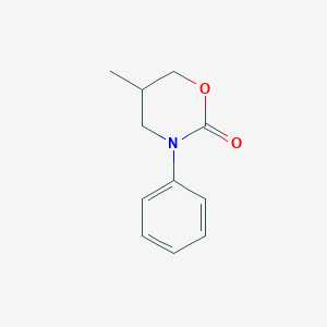 molecular formula C11H13NO2 B14343297 5-Methyl-3-phenyl-1,3-oxazinan-2-one CAS No. 103897-20-7
