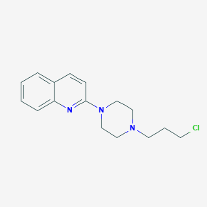 molecular formula C16H20ClN3 B143433 4-(Chloropropyl)-1-(2-quinolyl)piperazine CAS No. 131060-08-7