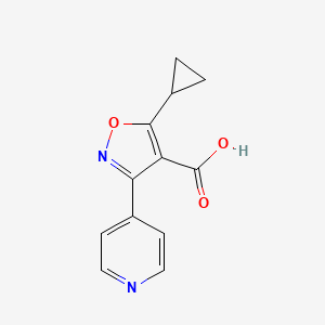 5-Cyclopropyl-3-(pyridin-4-yl)isoxazole-4-carboxylic acid