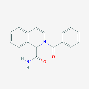 molecular formula C17H14N2O2 B14343333 2-Benzoyl-1,2-dihydroisoquinoline-1-carboxamide CAS No. 93323-61-6