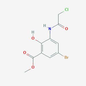 Methyl 5-bromo-3-(2-chloroacetamido)-2-hydroxybenzoate
