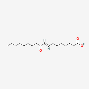 molecular formula C18H32O3 B14343352 (E)-10-oxooctadec-8-enoic Acid CAS No. 99640-12-7