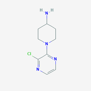 molecular formula C9H13ClN4 B1434336 1-(3-Chloropyrazin-2-yl)piperidin-4-amine CAS No. 1379363-79-7