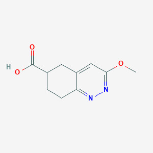 molecular formula C10H12N2O3 B1434338 3-Methoxy-5,6,7,8-tetrahydrocinnoline-6-carboxylic acid CAS No. 1955530-68-3