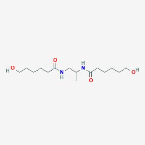 molecular formula C15H30N2O4 B14343380 N,N'-(Propane-1,2-diyl)bis(6-hydroxyhexanamide) CAS No. 94474-31-4