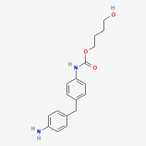 molecular formula C18H22N2O3 B14343403 4-Hydroxybutyl {4-[(4-aminophenyl)methyl]phenyl}carbamate CAS No. 93061-45-1