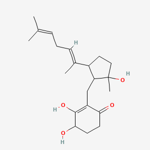 molecular formula C21H32O4 B14343428 Bicycloalternarene 9 CAS No. 103873-58-1