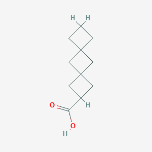 molecular formula C11H16O2 B1434347 Dispiro[3.1.3(6).1(4)]decane-2-carboxylic acid CAS No. 91968-35-3