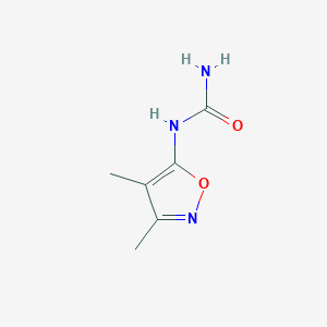 molecular formula C6H9N3O2 B14343493 N-(3,4-Dimethyl-1,2-oxazol-5-yl)urea CAS No. 99980-24-2
