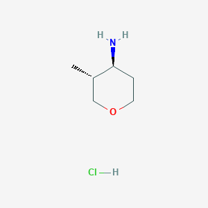 (3R,4S)-3-Methyloxan-4-amine hydrochloride