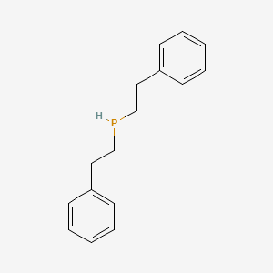 molecular formula C16H19P B14343555 Phosphine, bis(2-phenylethyl)- CAS No. 93017-30-2