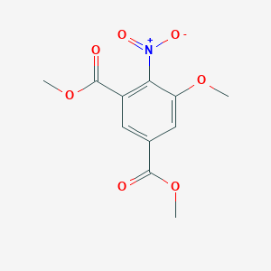 molecular formula C11H11NO7 B14343566 Dimethyl 5-methoxy-4-nitrobenzene-1,3-dicarboxylate CAS No. 92289-26-4