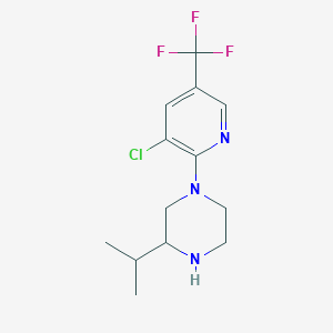 1-[3-Chloro-5-(trifluoromethyl)pyridin-2-yl]-3-(propan-2-yl)piperazine