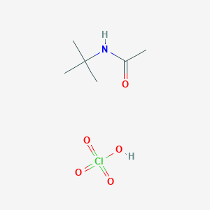molecular formula C6H14ClNO5 B14343600 N-tert-butylacetamide;perchloric acid CAS No. 96426-89-0