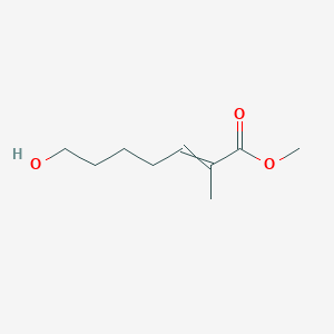 molecular formula C9H16O3 B14343653 Methyl 7-hydroxy-2-methylhept-2-enoate CAS No. 101226-86-2
