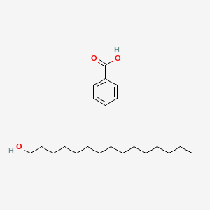 molecular formula C22H38O3 B14343658 Benzoic acid--pentadecan-1-ol (1/1) CAS No. 102702-75-0