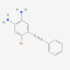 molecular formula C14H11BrN2 B14343677 4-Bromo-5-(phenylethynyl)benzene-1,2-diamine CAS No. 105637-86-3