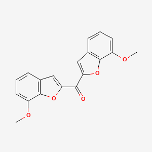 molecular formula C19H14O5 B14343711 Bis(7-methoxy-1-benzofuran-2-yl)methanone CAS No. 95204-09-4