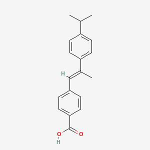 molecular formula C19H20O2 B14343741 Benzoic acid, 4-(2-(4-(1-methylethyl)phenyl)-1-propenyl)-, (E)- CAS No. 101506-72-3