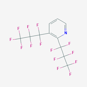 molecular formula C11H3F14N B14343748 2,3-Bis(heptafluoropropyl)pyridine CAS No. 104986-67-6