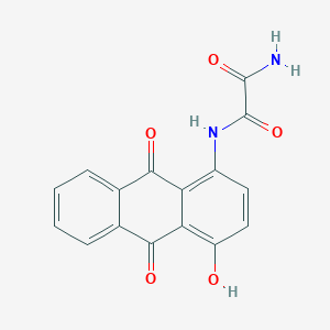 molecular formula C16H10N2O5 B14343832 N~1~-(4-Hydroxy-9,10-dioxo-9,10-dihydroanthracen-1-yl)ethanediamide CAS No. 92573-31-4